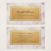 Roze Marble Gold Interior Designer Visitekaartje (Voorkant /achterkant)