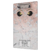 Roze marble Gold Makeup Eyes Lashes Personalized Klembord (Links)