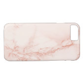 Roze Marble iPhone Case (Achterkant (Horizontaal))