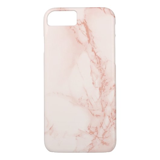 Roze Marble iPhone Case (Achterkant)