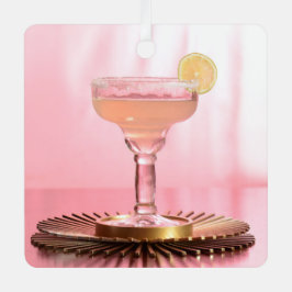 Roze Margarita Bachelorette Weekend Bruids Metalen Ornament