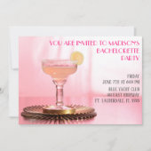 Roze Margarita Bruids/Bachelorette Feest Kaart (Voorkant)