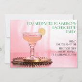 Roze Margarita Bruids/Bachelorette Feest Kaart (Voorkant)