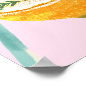 Roze Margarita Custom Bachelorette Party Welkom Poster (Hoek)