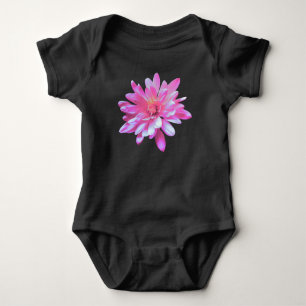 Roze margriet, retro bloemenfoto romper
