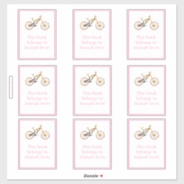 Roze Mariah Mountain Bike Bookplate Sticker