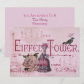roze Marie Antoinette  paris tea party Kaart (Voorkant / Achterkant)