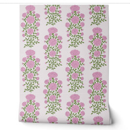 Roze Marigold bloemen mungal Behang