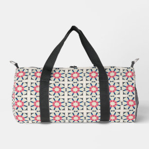 Roze Marine Bloem Geometrisch Patroon Plunjezak