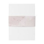 Roze & marine bloemen botanische bruiloft uitnodigingen wikkel (Achterkant Voorbeeld)