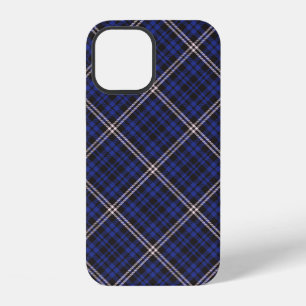 Roze Marine Diagonale Gestreepte Tartan gestructur iPhone 12 Hoesje