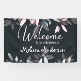 Roze marine Elegant Soft Waterverf Floral Bridal Spandoek