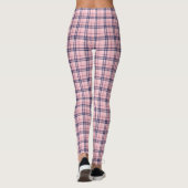 Roze marine Gingham Pset Leggings vrouwen (Achterkant)