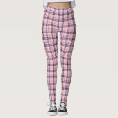 Roze marine Gingham Pset Leggings vrouwen (Voorkant)