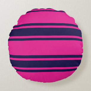 Roze marine strepen rond kussen