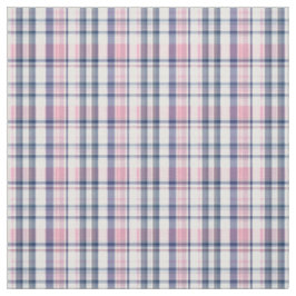 Roze marine White Preppy Madras Style Pset Sz2#3 Stof