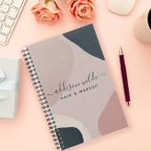 Roze marineblauw moderne Abstracte vormen Neutraal Planner