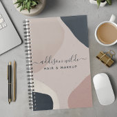 Roze marineblauw moderne Abstracte vormen Neutraal Planner