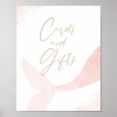 Roze marinekaarten en cadeautjes voor meisjes poster (Voorkant)