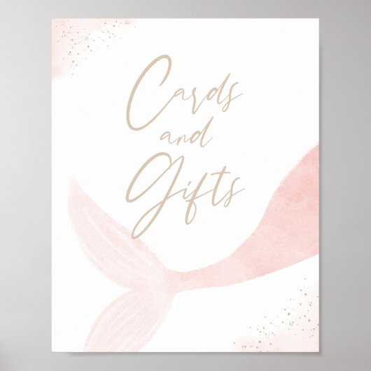 Roze marinekaarten en cadeautjes voor meisjes poster (Voorkant)