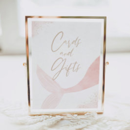 Roze marinekaarten en cadeautjes voor meisjes poster