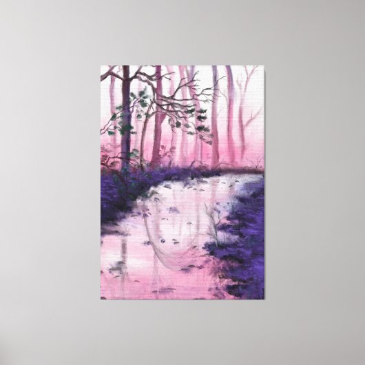 Roze marinescanvas afdrukken - Kunst schilderen (Voorkant)