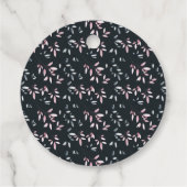 Roze marinescheepvaart Elegant Soft Waterverf Flor Bedankjes Labels (Achterkant)