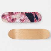 Roze marineslag Folie Geometrische driehoeken Persoonlijk Skateboard (Horizontaal)