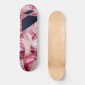 Roze marineslag Folie Geometrische driehoeken Persoonlijk Skateboard (Voorkant)