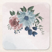 roze marinesnoorst blauw griesgroen kartonnen onderzetters (Voorkant)