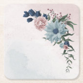 roze marinesnoorst blauw griesgroen kartonnen onderzetters (Voorkant)