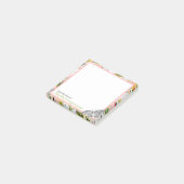 Roze Mariposa  Vlindernoten Post-it® Notes (Schuin)