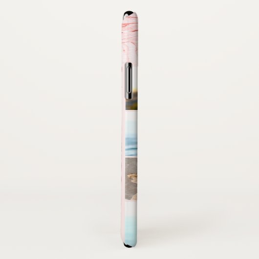 Roze Marmer 7 Fotocollage - Liefdevol leven met jo Case-Mate iPhone Case (Achterkant / rechts)