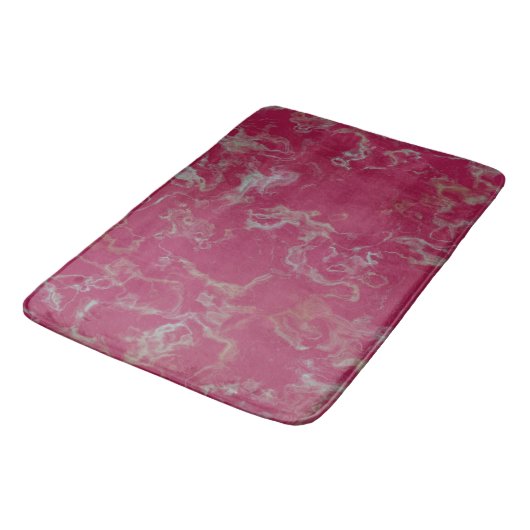 Roze Marmer abstract Badmat (Gekanteld)