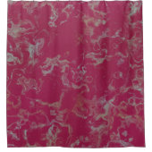 Roze Marmer abstract Douchegordijn (Voorkant)