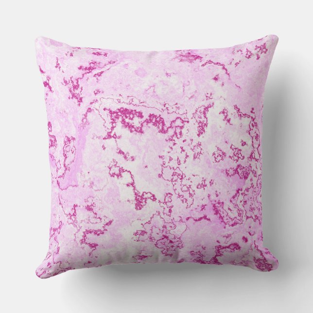 Roze Marmer abstract Kussen (Achterkant)
