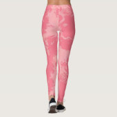 Roze marmer Abstract Leggings (Achterkant)