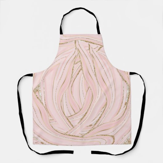 ROZE MARMER AGAAT GOUDEN GLITTER GLAM SCHORT (Voorkant)