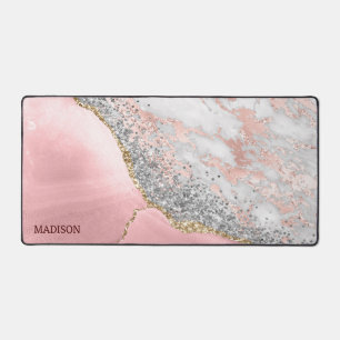 Roze marmer Agate Bureaumat