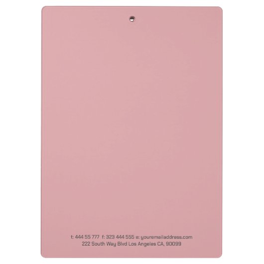 Roze marmer Agate Klembord (Achterkant)