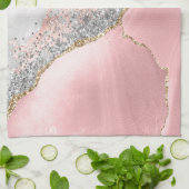 Roze marmer Agate Theedoek (Gevouwen)