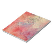Roze marmer Aquarius-laptop Notitieblok (Linkerzijde)