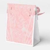 Roze Marmer Art Deco Design Bruiloft Bedankdoosjes (Achterkant)