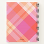 Roze Marmer Artistieke Quotes Notitieboek (Achterkant)