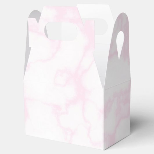 Roze marmer bedankdoosjes (Geopend)