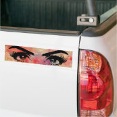 Roze marmer-Bumpersticker Bumpersticker (Op Truck)