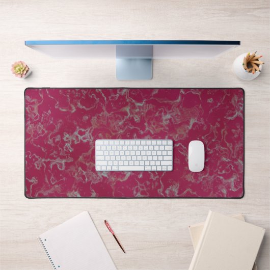 roze marmer bureaumat (Kantoor 1)