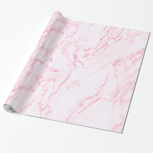 Roze marmer cadeaupapier (Uitgerold)