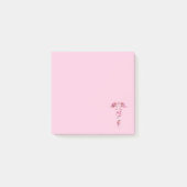 Roze marmer Caduceus medisch symbool Post-it® Notes (Voorkant)