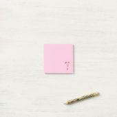 Roze marmer Caduceus medisch symbool Post-it® Notes (Op bureau)